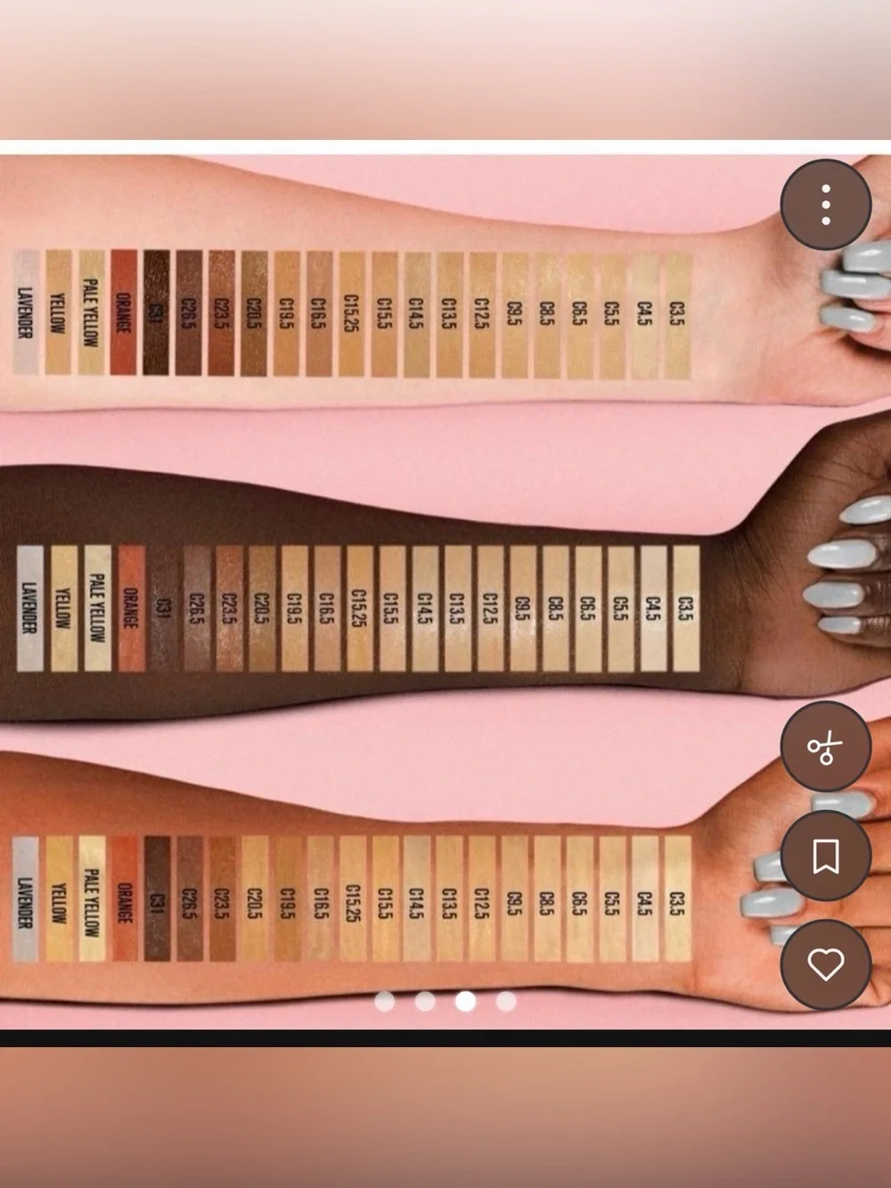 Jeffree Star PALE YELLOW Concealer Wand with Pink Crystal Cap - Nude Tone